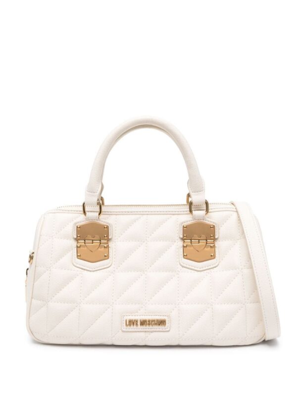 21776142_51666599_1000.jpg Love Moschino logo-lettering quilted tote bag