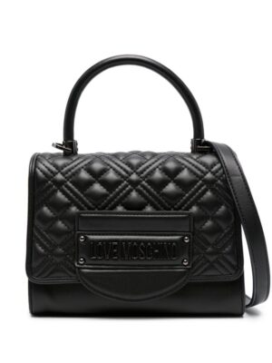 21776150_51657705_1000.jpg Love Moschino logo-lettering quilted tote bag
