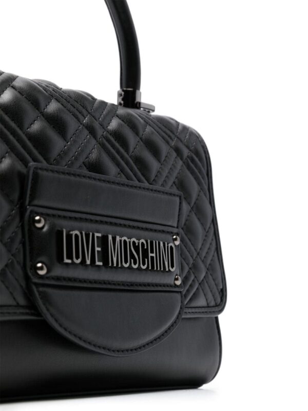Love Moschino logo-lettering quilted tote bag