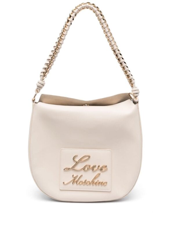 21776156_51666639_1000.jpg Love Moschino logo-lettering faux-leather tote bag