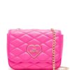 21776160_51672567_1000.jpg Love Moschino logo-plaque quilted crossbody bag