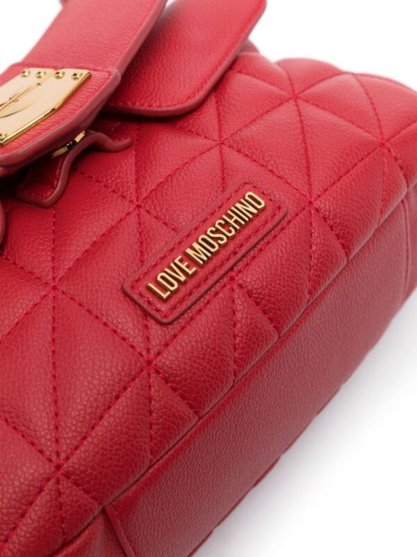 21776163_52263883_1000.jpg Love Moschino logo-lettering quilted tote bag