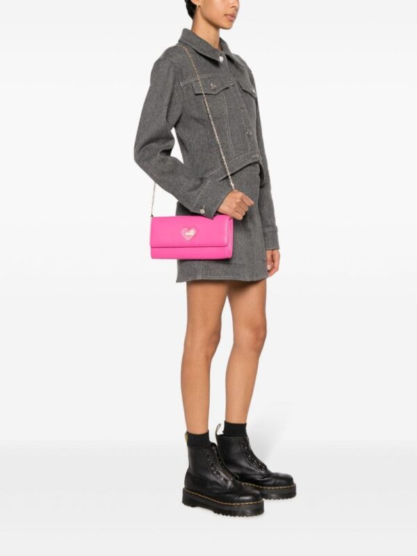 Love Moschino logo-plaque clutch bag