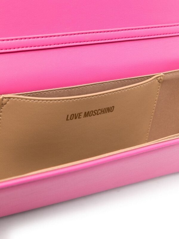 Love Moschino logo-plaque clutch bag