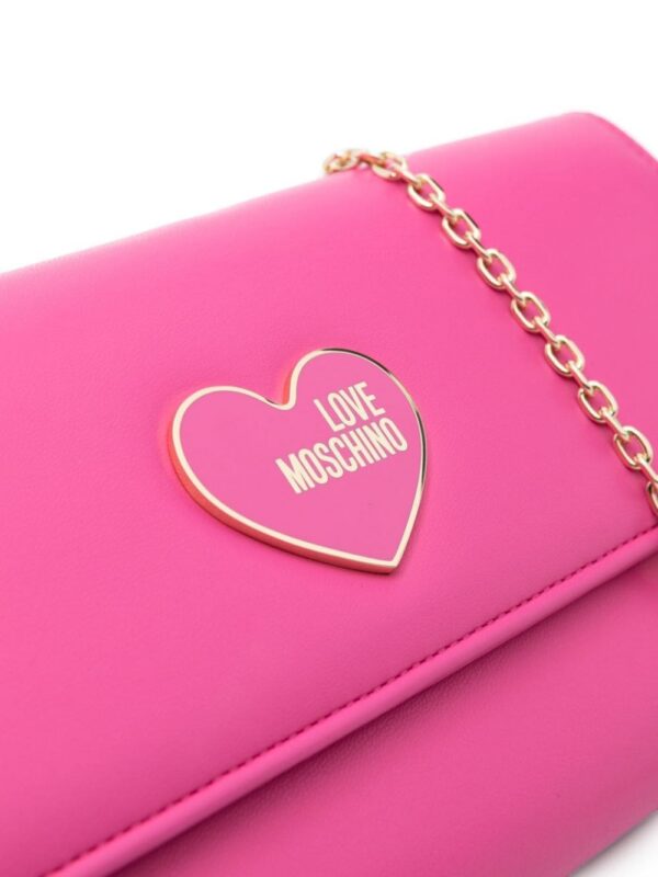 Love Moschino logo-plaque clutch bag