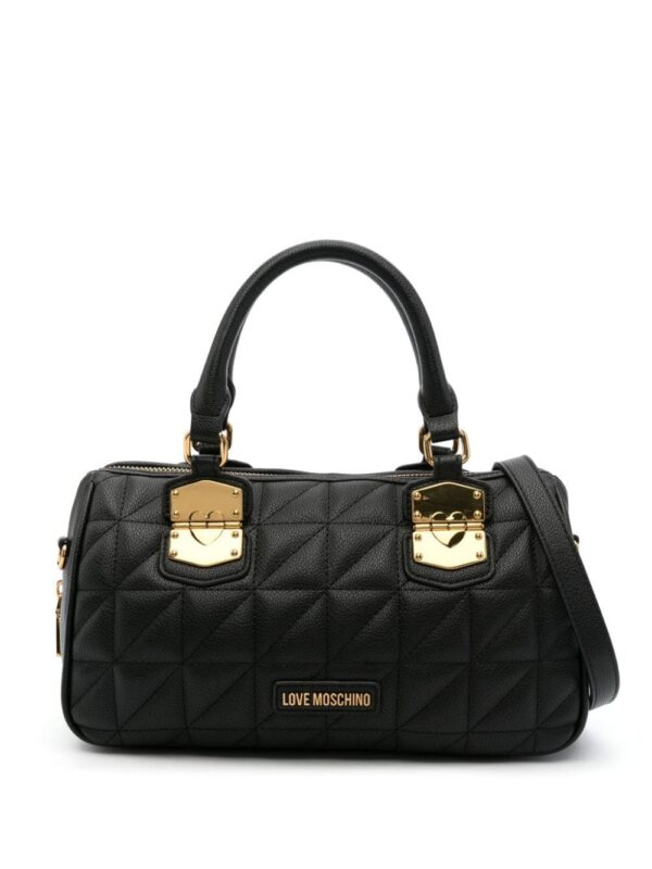 21777374_52261449_1000.jpg Love Moschino logo-lettering quilted tote bag