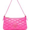 Love Moschino logo-plaque quilted shoulder bag