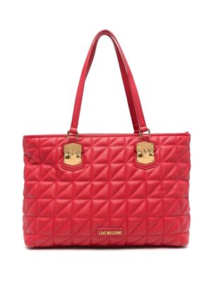 21777379_51658013_1000.jpg Love Moschino logo-lettering quilted tote bag
