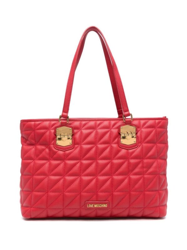 21777379_51658013_1000.jpg Love Moschino logo-lettering quilted tote bag
