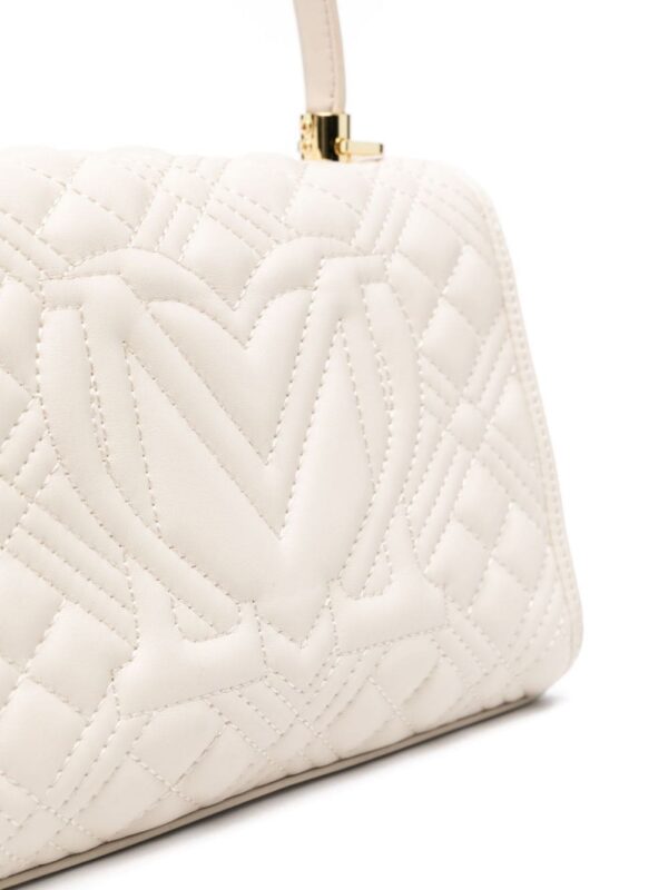 21777384_51656601_1000.jpg Love Moschino logo-lettering quilted tote bag