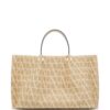Valentino Garavani medium Toile Iconographe raffia tote bag