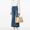 Valentino Garavani medium Toile Iconographe raffia tote bag