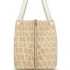 Valentino Garavani medium Toile Iconographe raffia tote bag