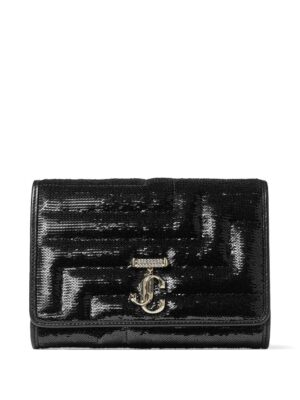 Jimmy Choo Avenue sequin-embellished clutch bag