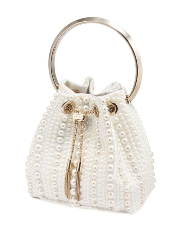 Jimmy Choo Bon Bon satin bucket bag
