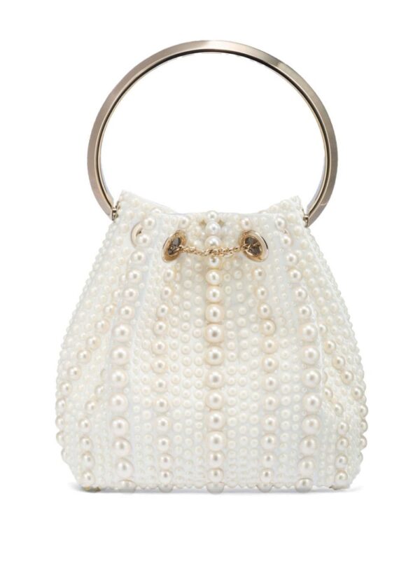 Jimmy Choo Bon Bon satin bucket bag