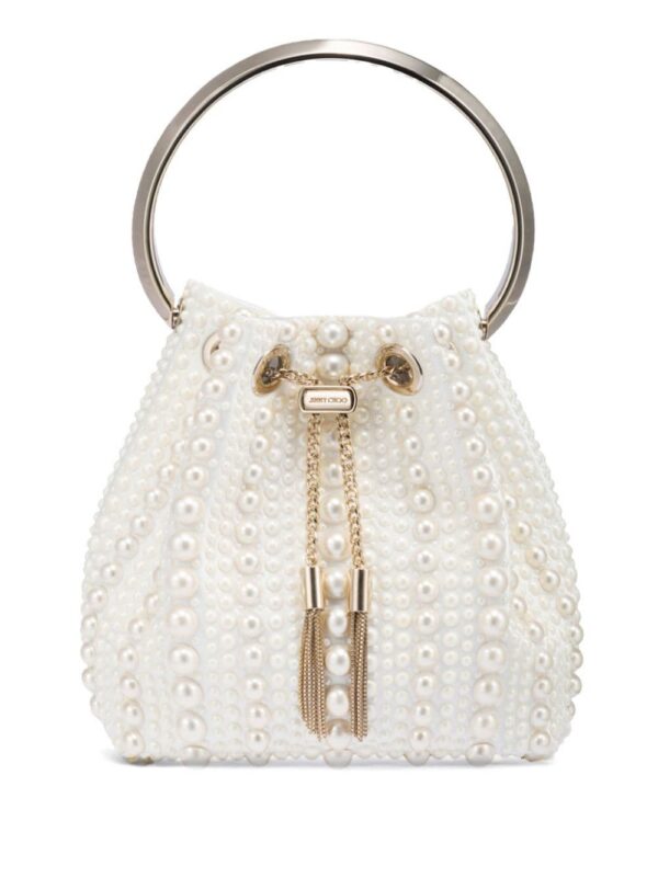 Jimmy Choo Bon Bon satin bucket bag