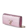 Jimmy Choo Avenue snakeskin-effect wallet-on-chain