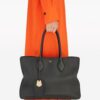 Ferragamo large logo-stamp leather tote bag