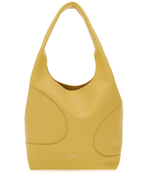 Ferragamo debossed-logo panelled leather bag