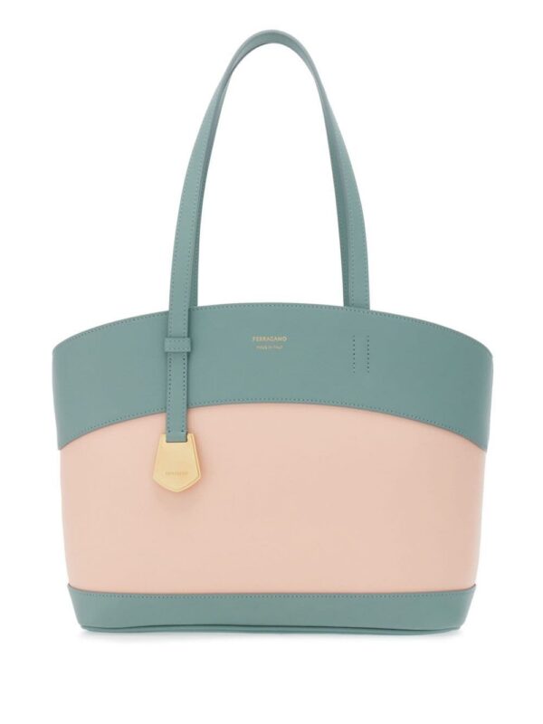 21832428_52501407_1000.jpg Ferragamo small Charming logo-print leather tote bag