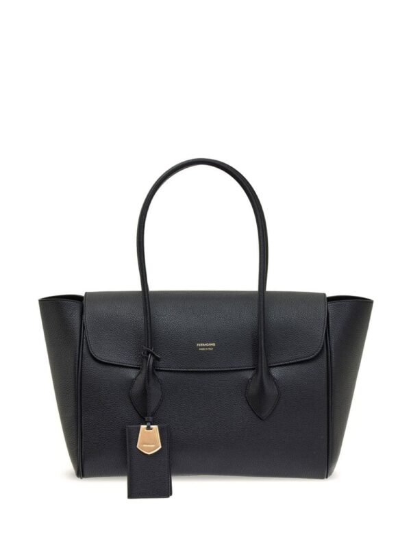 21834165_52250487_1000.jpg Ferragamo logo-plaque leather tote bag