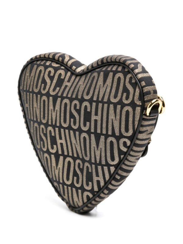 21850533_51683232_1000.jpg Moschino logo-jacquard metallic clutch bag