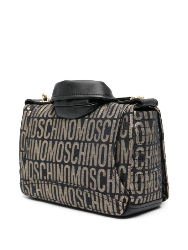 Moschino Biker logo-print shoulder bag