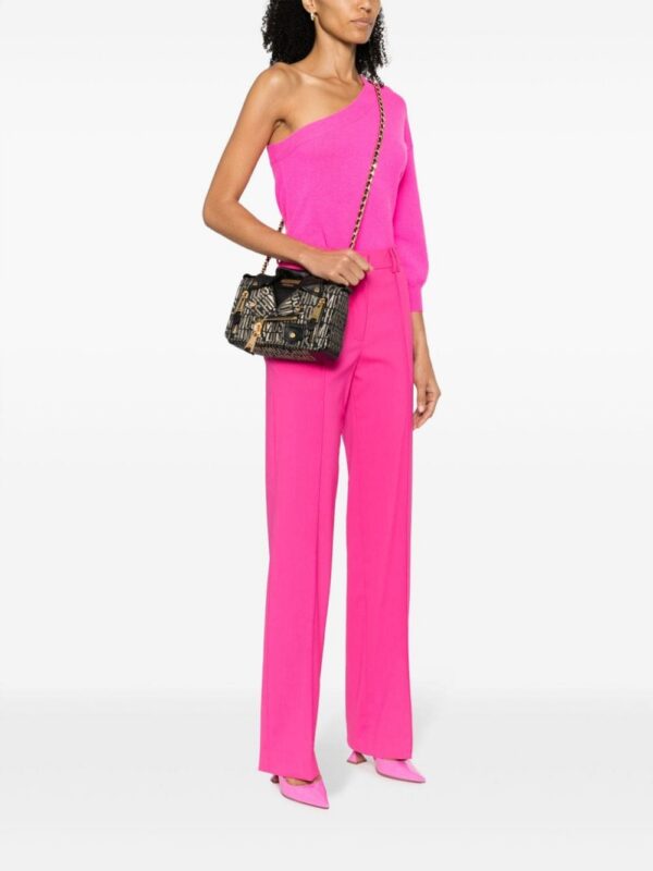 Moschino Biker logo-print shoulder bag
