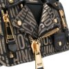 Moschino Biker logo-print shoulder bag