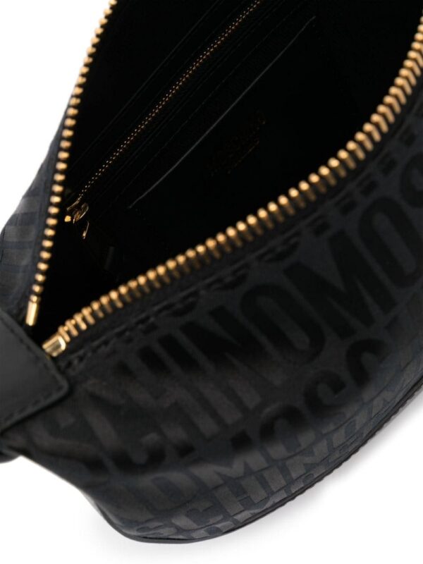Moschino monogram-print leather shoulder bag