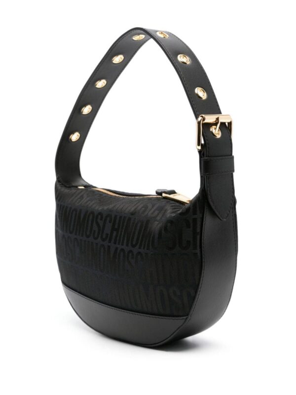 Moschino monogram-print leather shoulder bag
