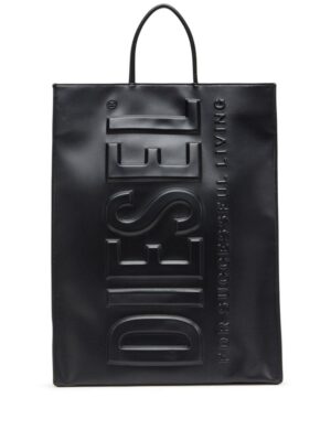 Diesel DSL 3D L X logo-embossed tote bag