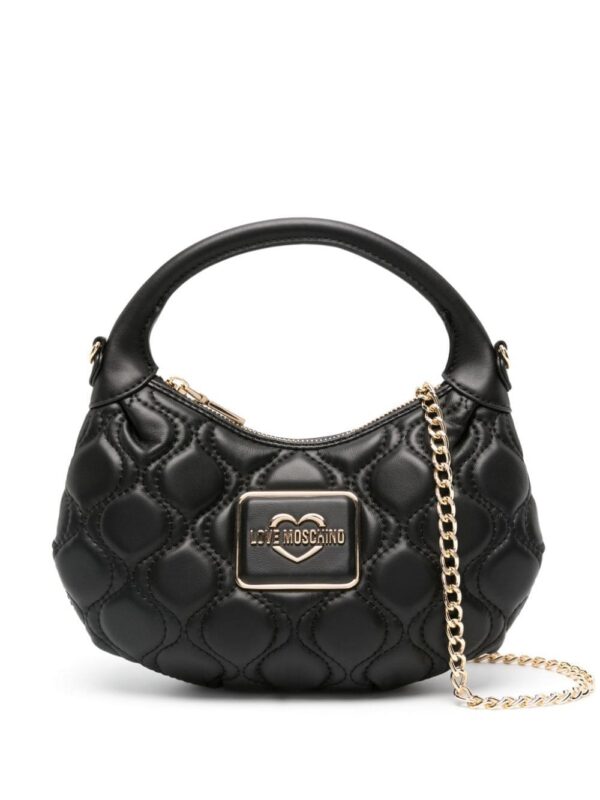 21896645_51740186_1000.jpg Love Moschino logo-plaque quilted tote bag