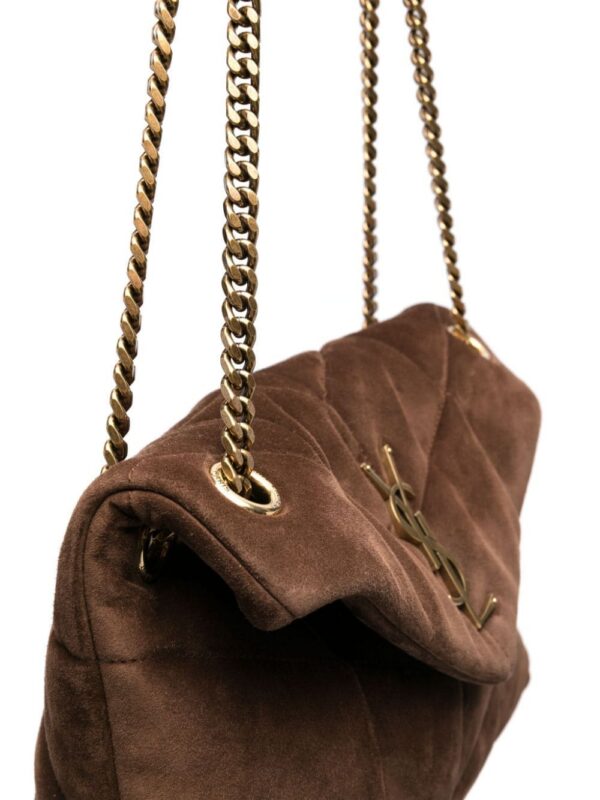 21904125_51679607_1000.jpg Saint Laurent Loulou Puffer small suede shoulder bag