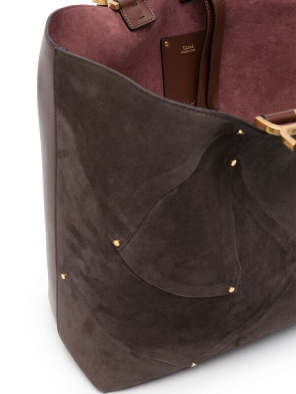 21926577_51737510_1000.jpg Chloé Marcie suede-patchwork tote bag