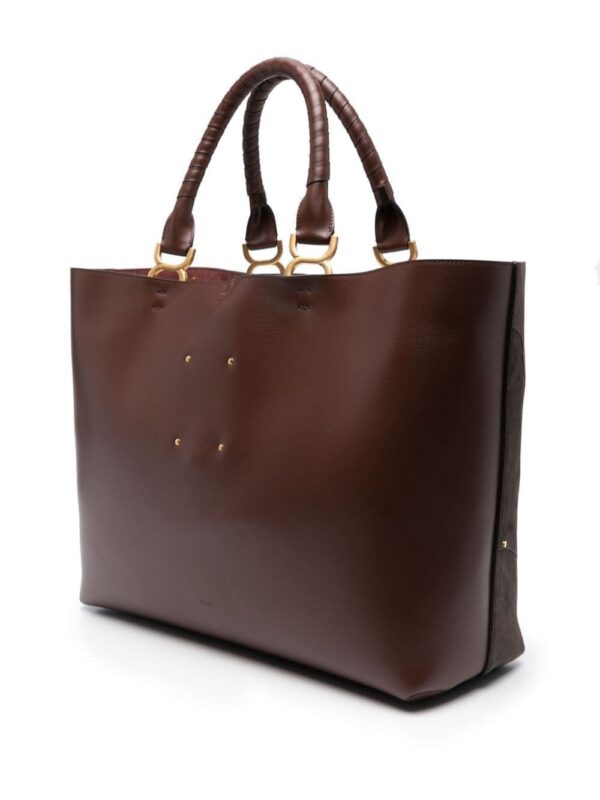 21926577_51737516_1000.jpg Chloé Marcie suede-patchwork tote bag