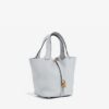 Hermès Picotin Lock 18 Tote Bag in Bleu Pale Clemence with Gold Hardware bag