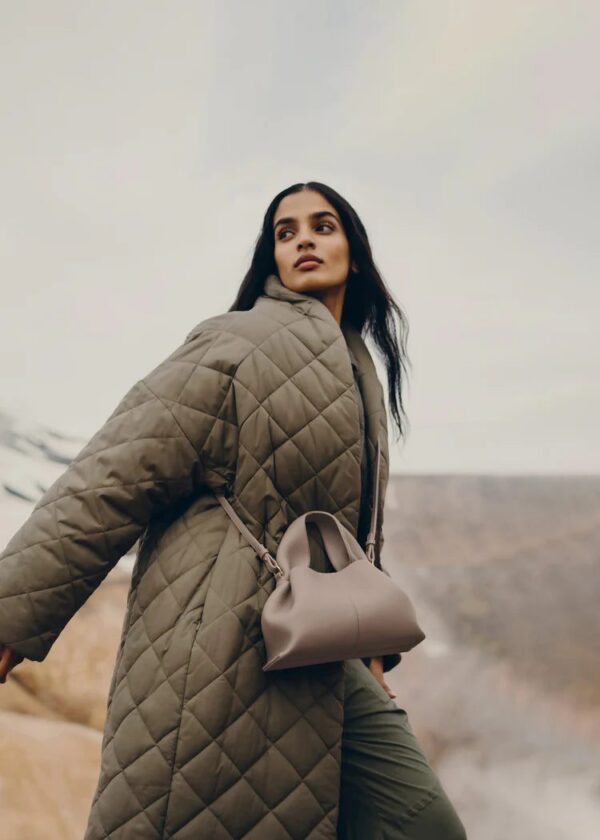 Polène Numéro Neuf Mini Edition Textured Taupe