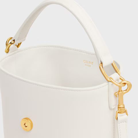 10N473GHJ-01RC_4_SUM25_W.jpg CELINE MINI BUCKET LOUISE IN smooth calfskin