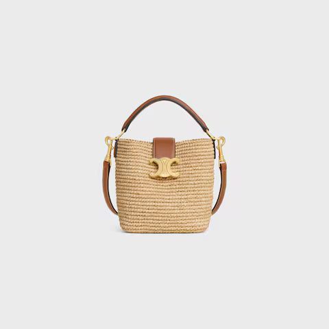 10N622GNW-02NT_1_SUM25_W.jpg CELINE MINI BUCKET LOUISE IN RAFFIA