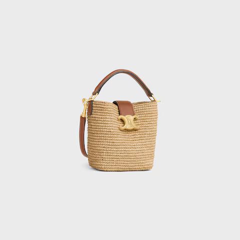 10N622GNW-02NT_2_SUM25_W.jpg CELINE MINI BUCKET LOUISE IN RAFFIA