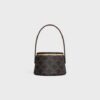111353EWI-04LU_3_SPR23.jpg CELINE CELINE NINA MINAUDIERE in LAMBSKIN WITH TRIOMPHE CANVAS PRINT AND CALFSKIN