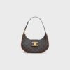 114492BZJ-04LU_1_FW23_W.jpg CELINE MEDIUM AVA TRIOMPHE BAG IN Triomphe Canvas and calfskin