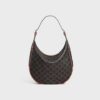 CELINE MEDIUM HELOÏSE BAG IN TRIOMPHE CANVAS AND CALFSKIN