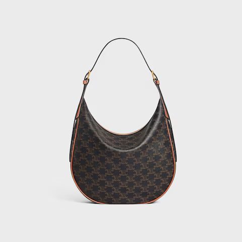 CELINE MEDIUM HELOÏSE BAG IN TRIOMPHE CANVAS AND CALFSKIN