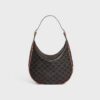 CELINE MEDIUM HELOÏSE BAG IN TRIOMPHE CANVAS AND CALFSKIN