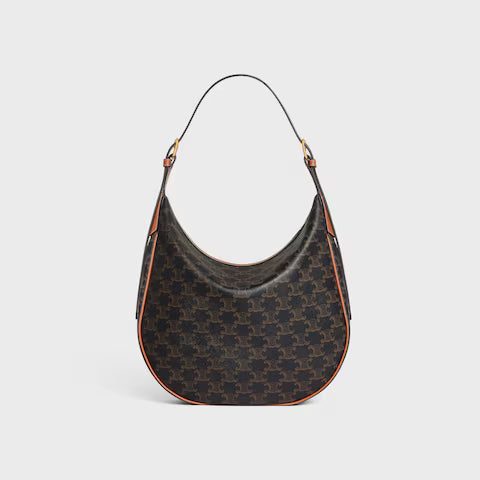 CELINE MEDIUM HELOÏSE BAG IN TRIOMPHE CANVAS AND CALFSKIN