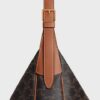 CELINE MEDIUM HELOÏSE BAG IN TRIOMPHE CANVAS AND CALFSKIN