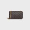 115202DQW-04LU_3_FW23.jpg CELINE CHAIN SHOULDER BAG CLAUDE in Triomphe canvas
